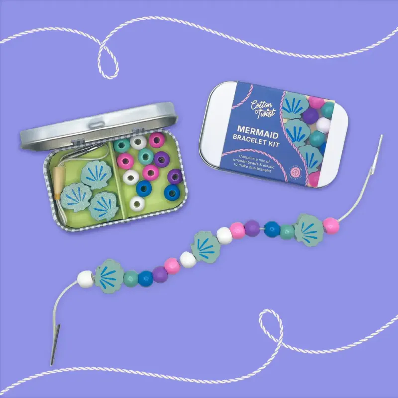 Mermaid Bracelet Kit / Cotton Twist