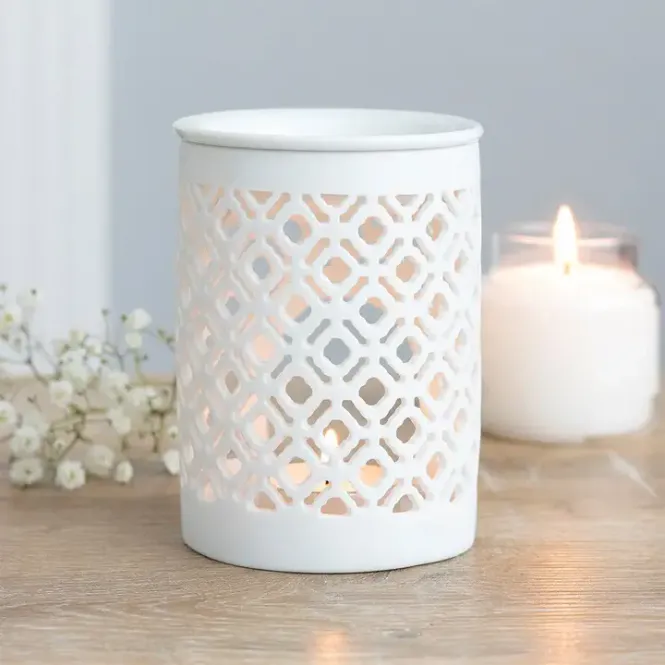Hovedbilde  Lattice Cut Wax Warmer / Something Different