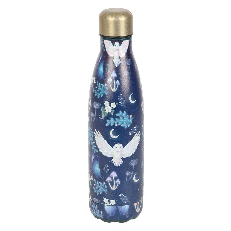 Night Flight Owl Print Water Bottle 500 ml, Something Different