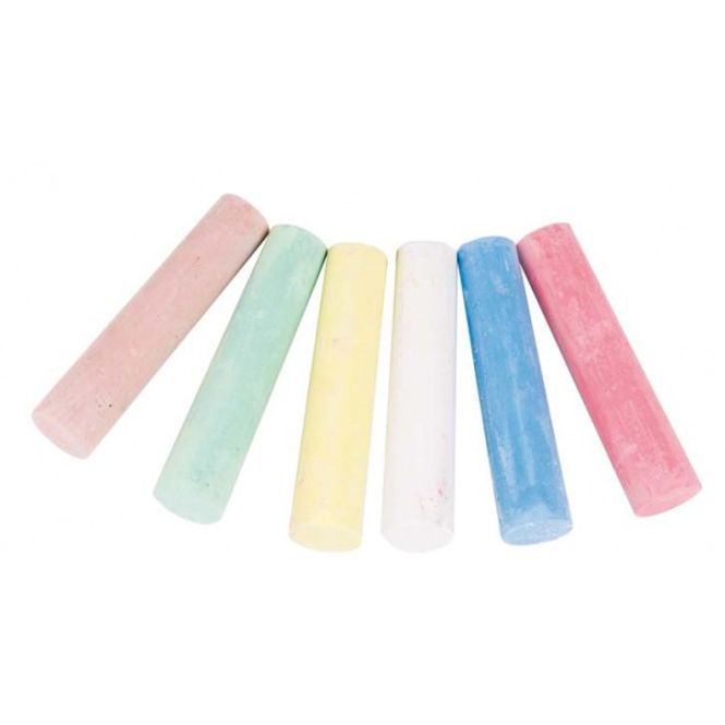 Hovedbilde 6 stk gatekritt, naturlig / GOKI