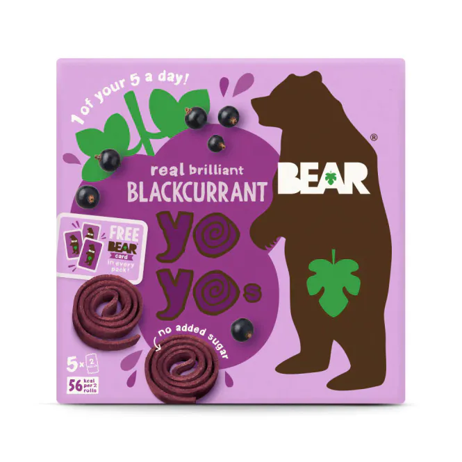 Hovedbilde 5-pk Fruktrull med solbær, Yo-Yo`s 5 x 20g / BEAR