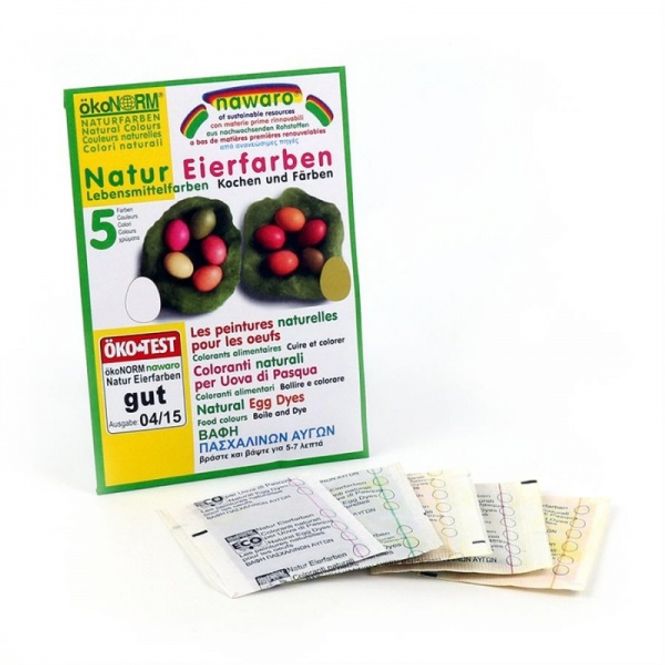 Hovedbilde 5 stk eggfarger, naturlig og plantebasert / ÖkoNorm