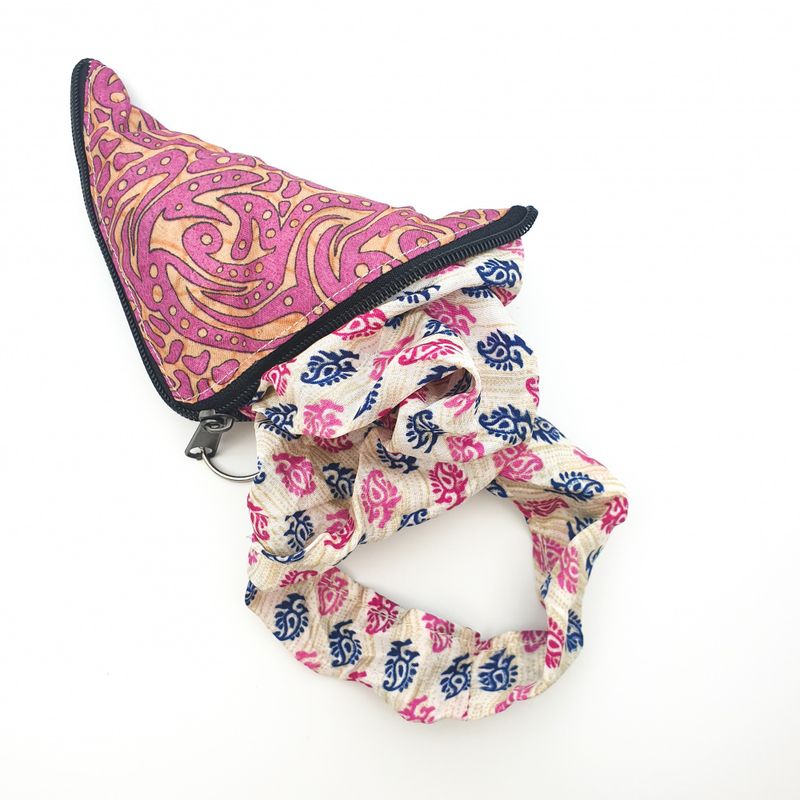 Sammenleggbart handlenett av gjenbrukte Sarier / Siesta