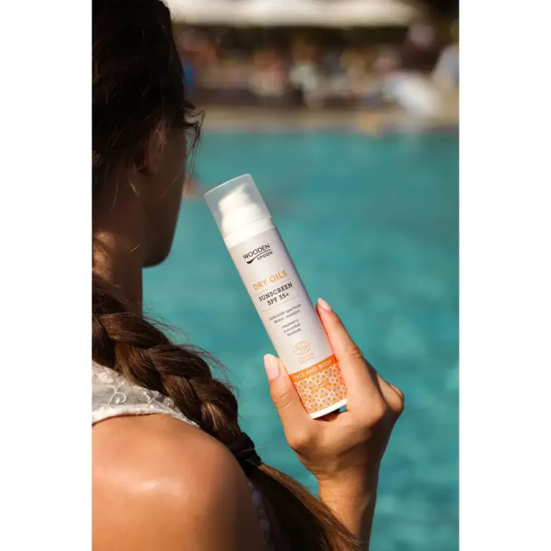 DRY OILS Face & Body Sunscreen SPF 35+ 100ml / Wooden Spoon