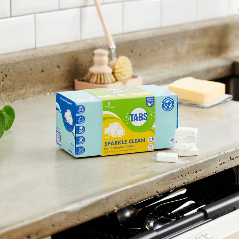 Sparkle Clean Eco Dishwasher Tablets - Tea Tree & Mint / TABS by ecoLiving