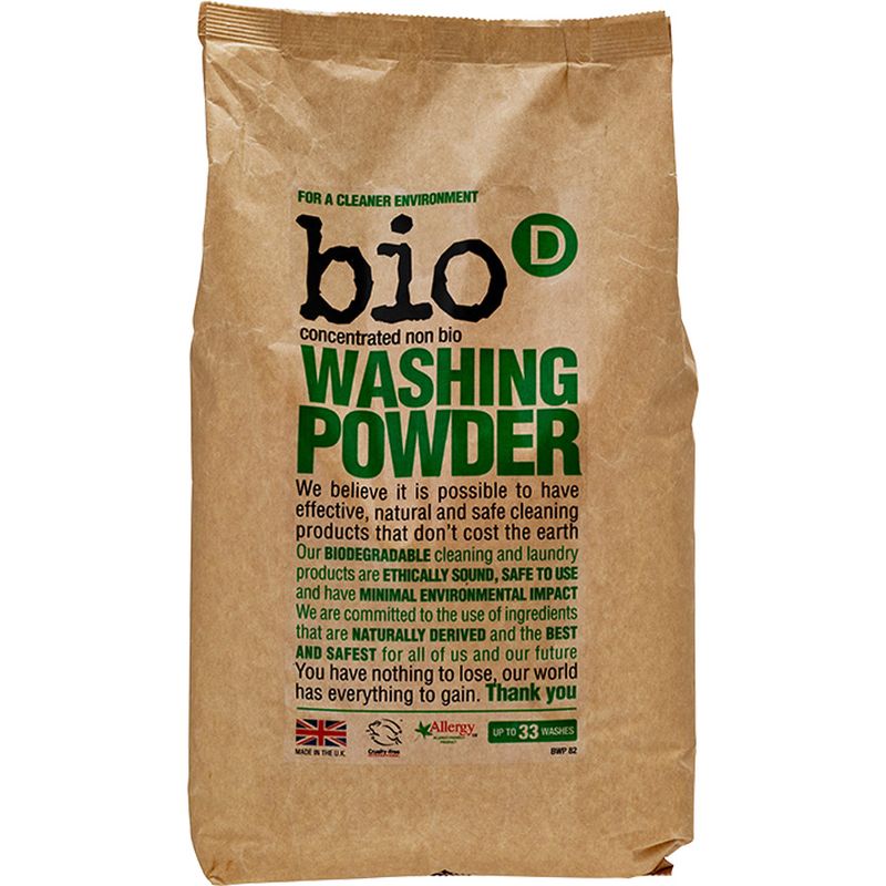 2 kg Naturlig vaskepulver til klær / Bio-D
