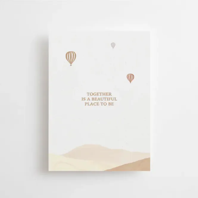 Hovedbilde Together Is A Beautiful Place To Be - postkort / Anna Cosma