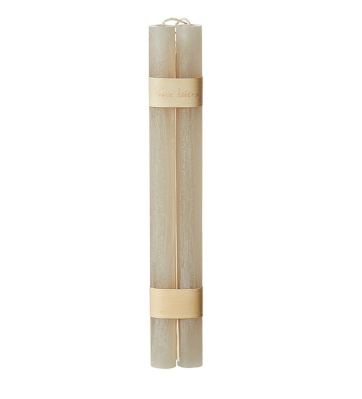 2stk Timber® Candles kronelys Smokey Grey, 2.3 x 31 cm / Vance Kitira