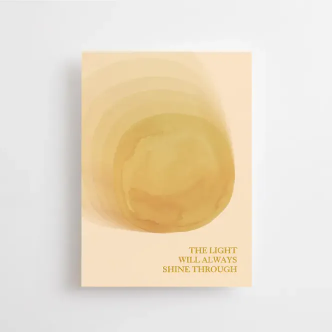 Hovedbilde The Light Will Always Shine Through - postkort / Anna Cosma