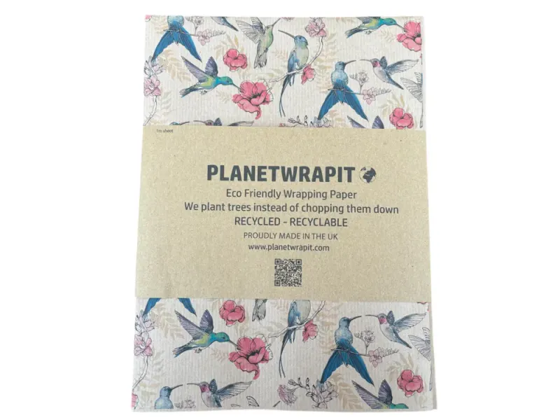 Hummingbird- miljøvennlig gavepapir / PlanetWrapIt