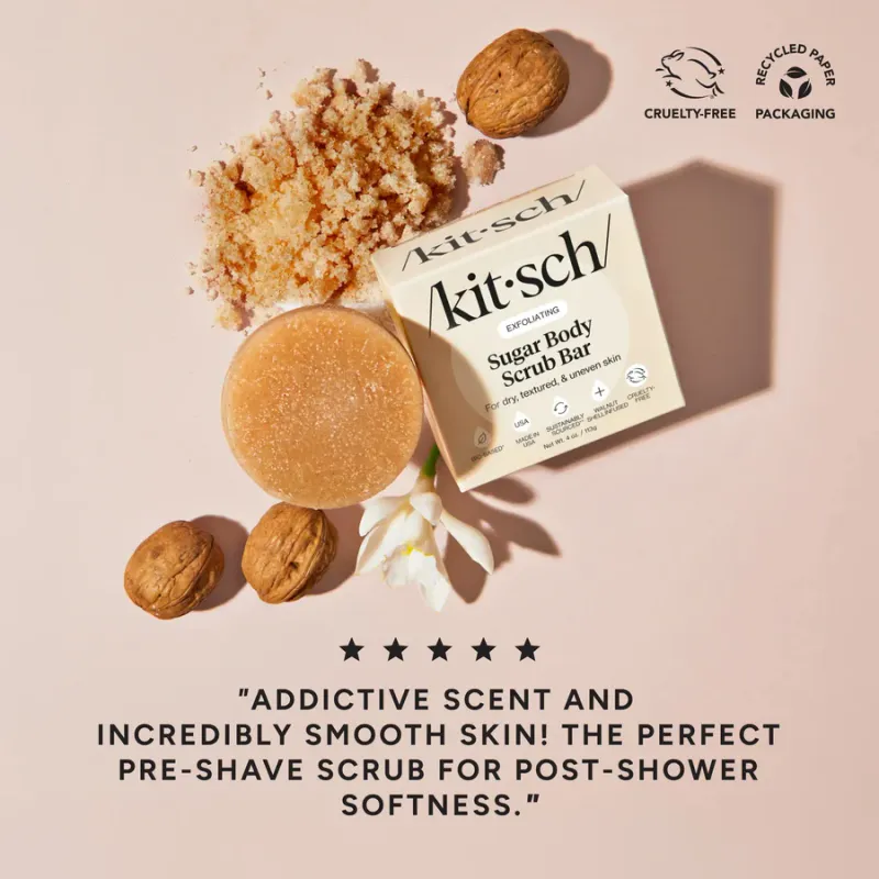 Sugar Exfoliating Body Scrub Bar / Kitsch