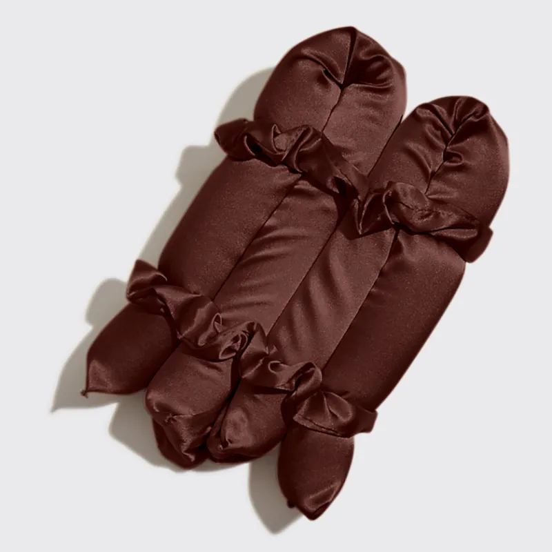 Xl Satin Heatless Curling Set - Chocolate / Kitsch