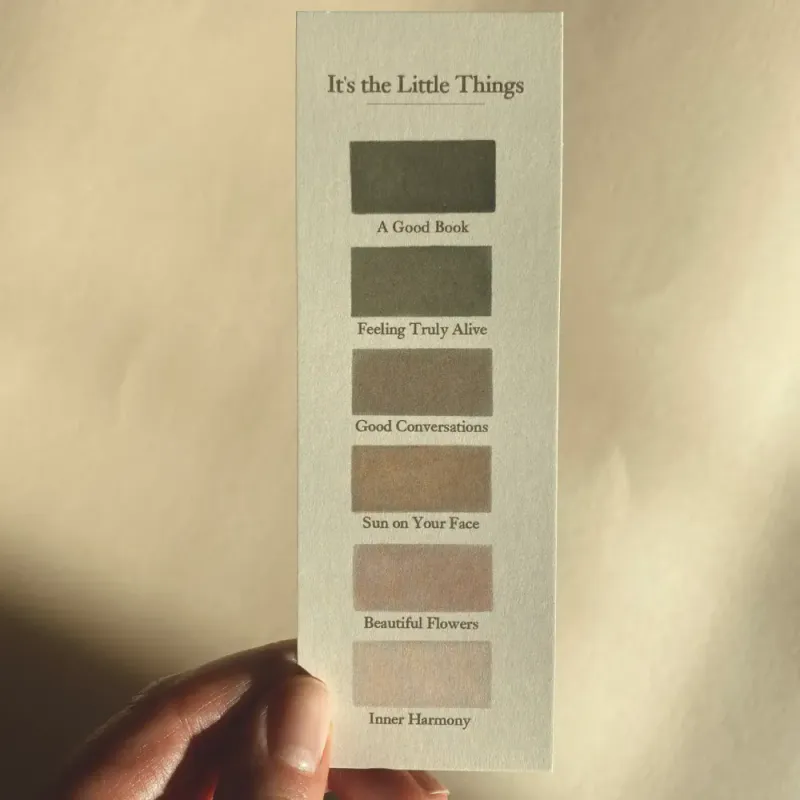 Bokmerke - It's the Little Things / Anna Cosma