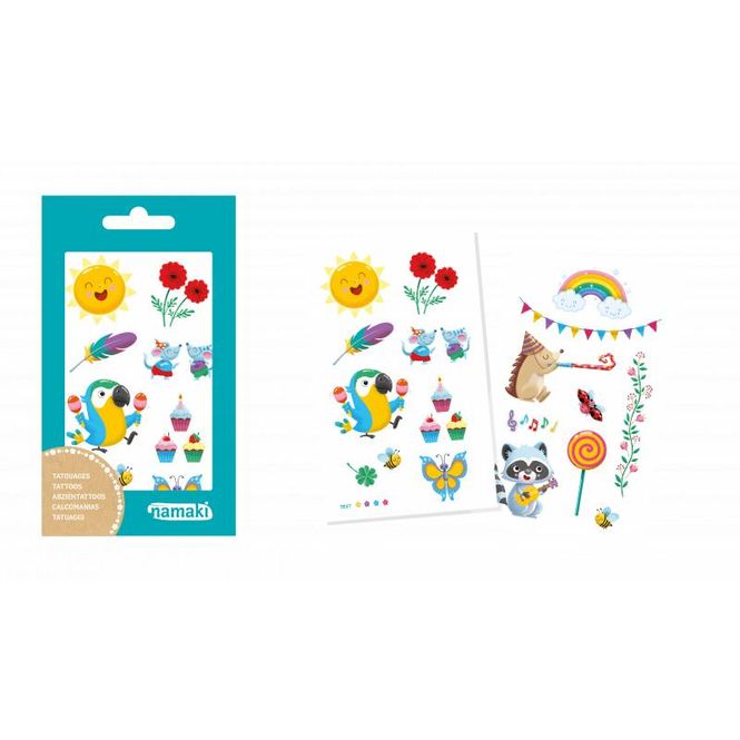 Hovedbilde Rainbow, midlertidig tatovering med plantebasert blekk / Namaki