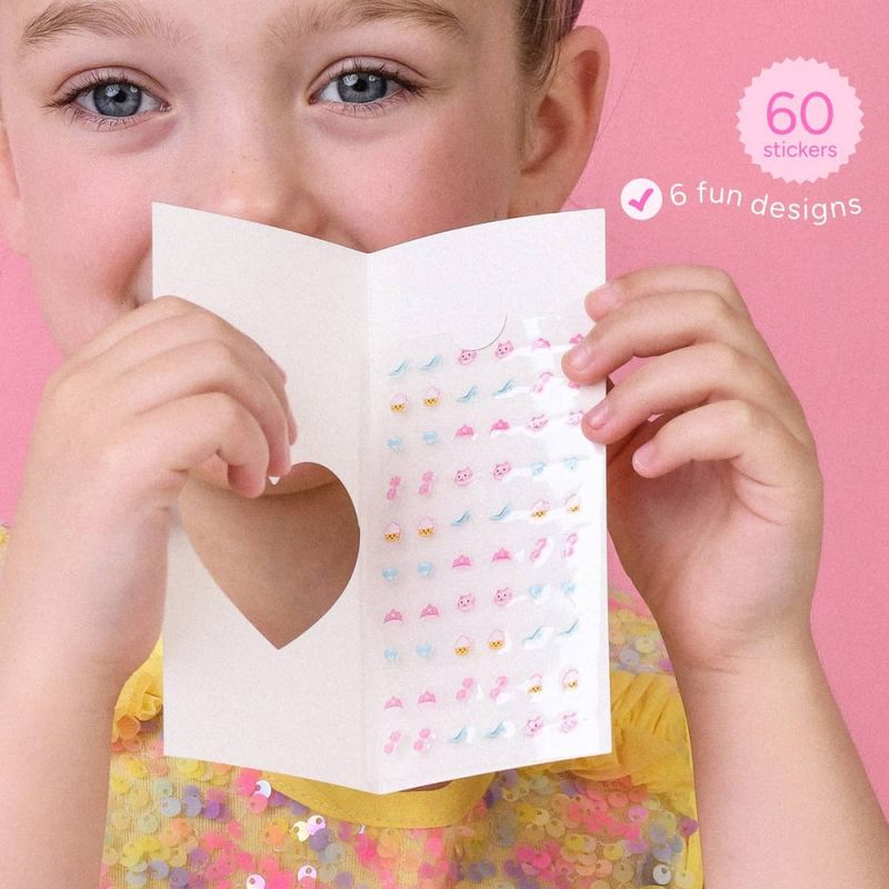 Negleklistremerker Pretty Pop 60 stk, Miss Nella