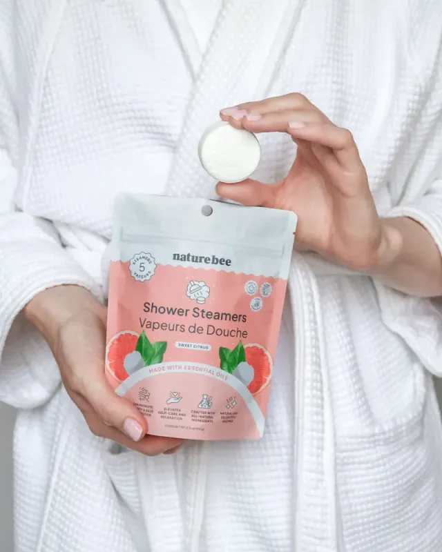 5 stk Shower Steamers - Sweet Citrus / Nature Bee