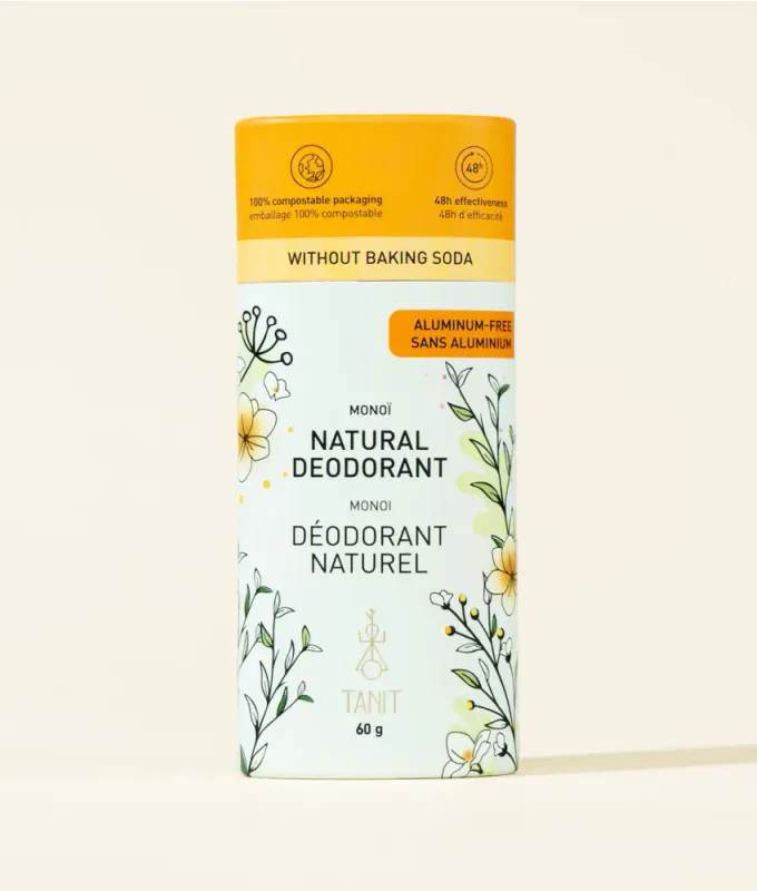 Natural Solid Deodorant, Monoi 60g / TANIT