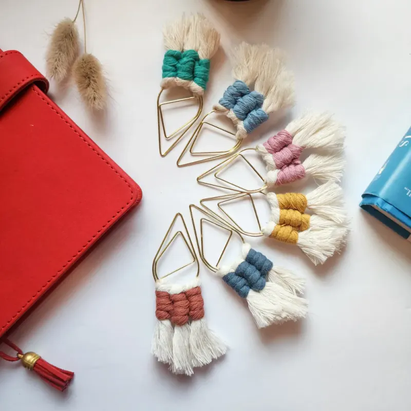 Bookmark Tassels - Champagne Pink / Handmade By Uruba