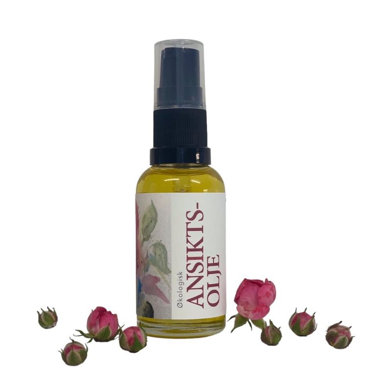 Ansiktsolje med rose 30ml, økologisk / Grims Have