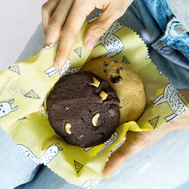 3 pc Beeswax Food Wraps Beeginner, Cats / SuperBee