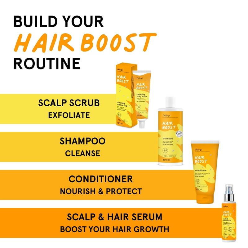 HAIR BOOST cleansing scalp scrub - all hair types 100ml / kili·g 