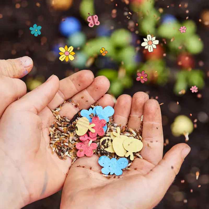 Frø - konfetti med såpapir / Die Stadtgartner