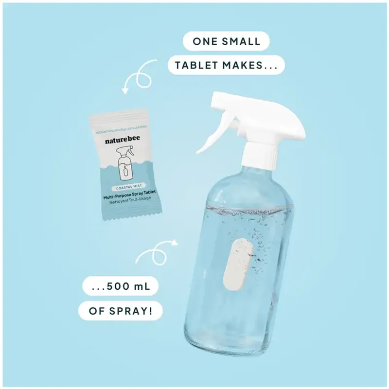 Multi-Purpose Spray Refill Tablet, Coastal Mist / Nature Bee