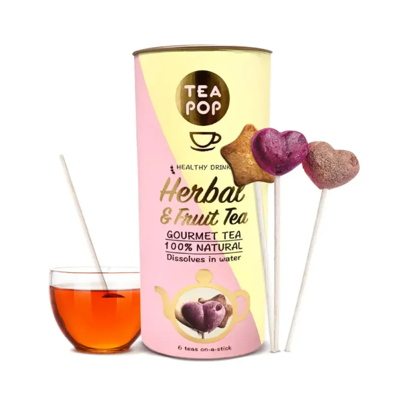 6pk Herbal & Fruit Tea - Tea On-A-Stick! / Tea Pop