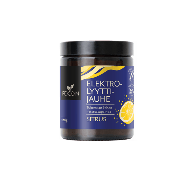 Hovedbilde Electrolyte Powder Citrus 120g / FOODIN