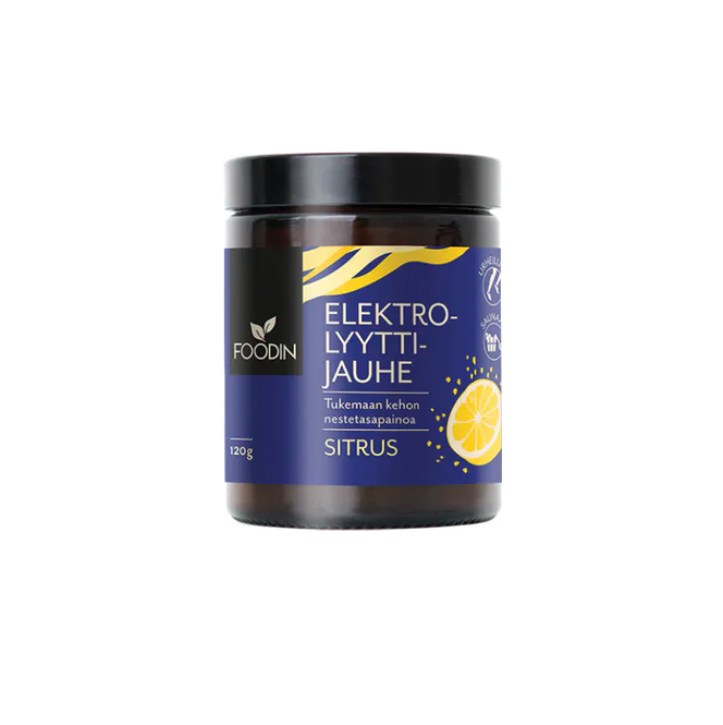 Hovedbilde Electrolyte Powder Citrus 120g / FOODIN