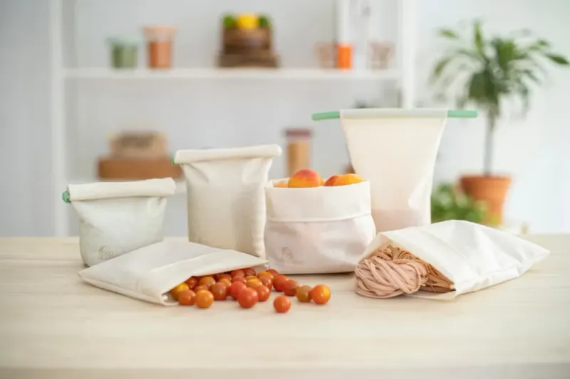 Silicone Fabric Sandwich Bag, Medium / Food Huggers