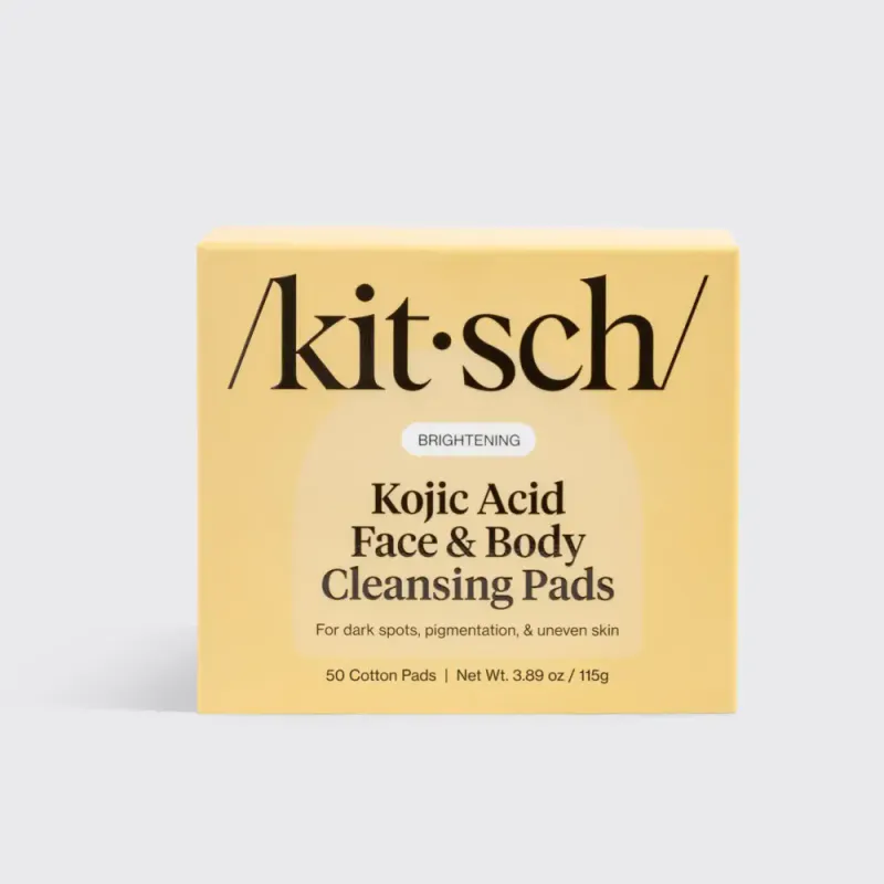Kojic Acid Face & Body Cleansing Pads, 50stk / Kitsch