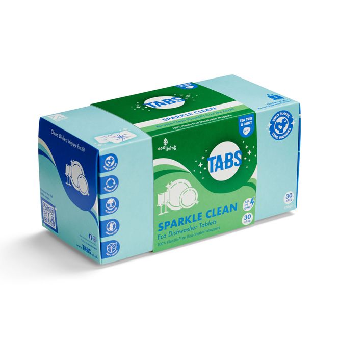 Hovedbilde Sparkle Clean Eco Dishwasher Tablets - Tea Tree & Mint / TABS by ecoLiving