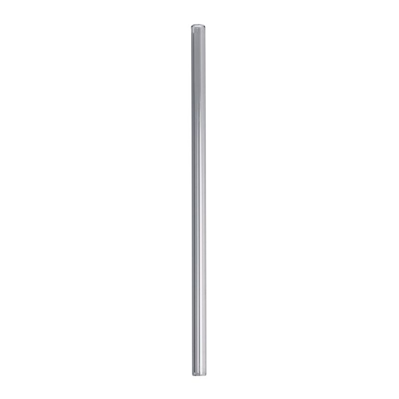 Rett sugerør i glass, Grey 20cm / Peach