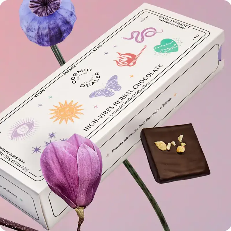 Discovery Box: 7 Nut Butter Chocolates / Cosmic Dealer