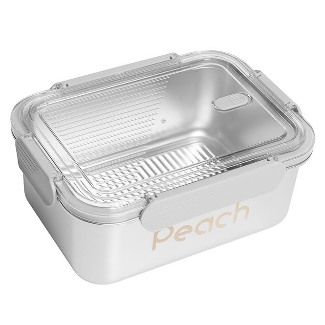 Hovedbilde Stålboks med tett plastlokk 2800ml / Peach