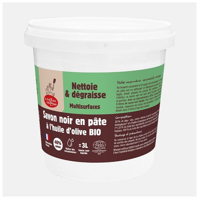 Hovedbilde Savon Noir økologisk svartsåpe med olivenolje 1 kg | La Droguerie Écologique