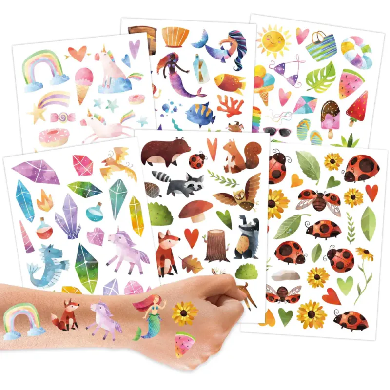 Sommerlig - midlertidig tatovering / Papierdachen