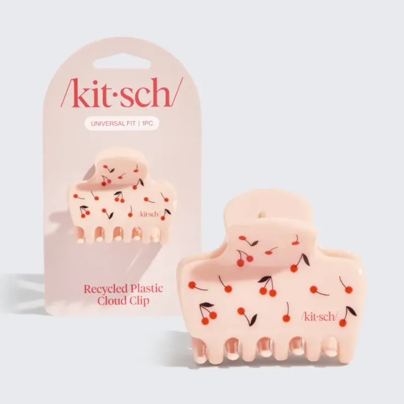 Recycled Plastic Medium Cloud Clip, Cherry Print / Kitsch