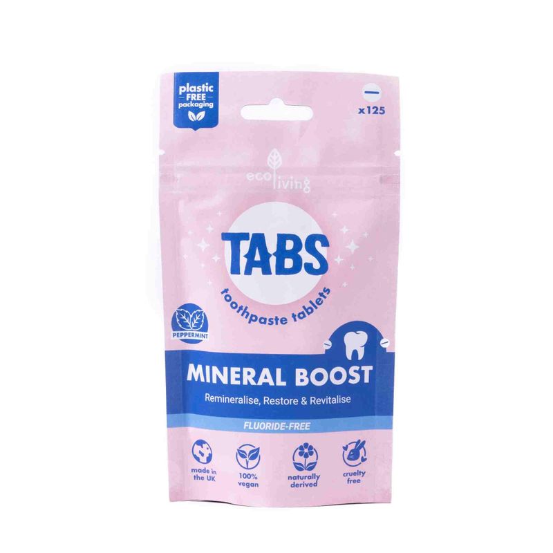 MINERAL BOOST - 125 tannkremtabletter uten fluor / ecoLiving