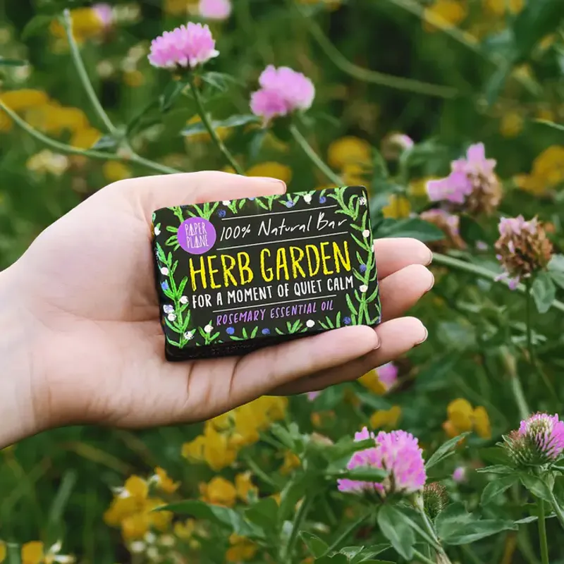 Herb Garden Soap Natural Vegan 95g / Paper Plane