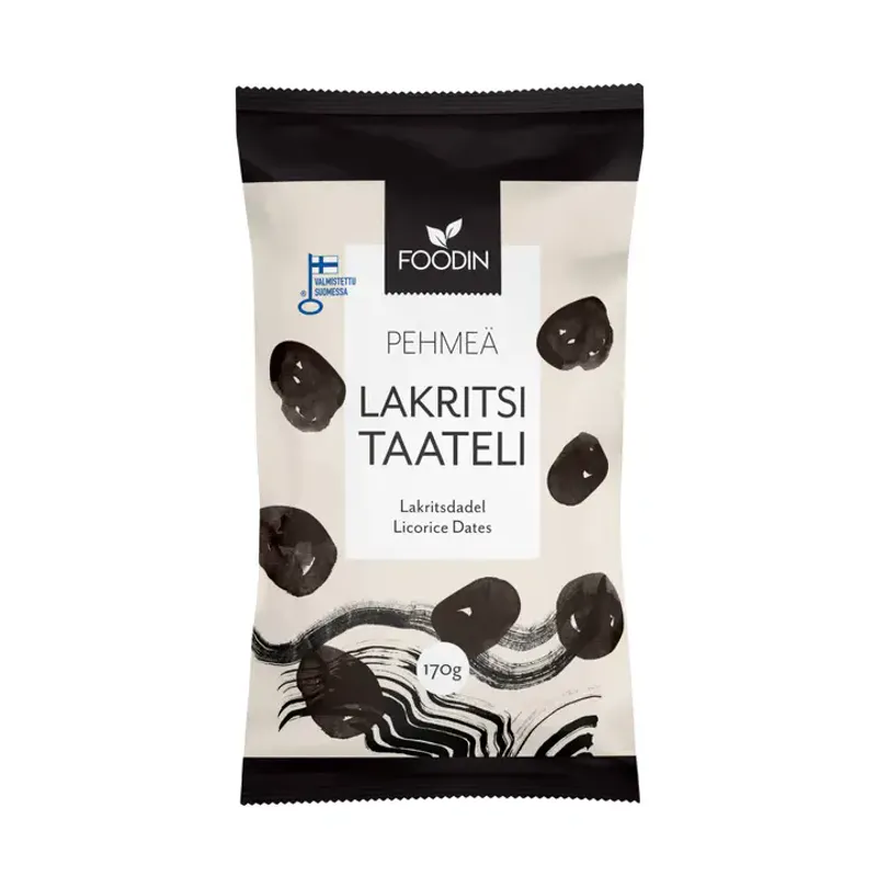 Dadler med lakris 170g / FOODIN
