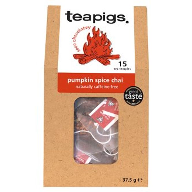 Hovedbilde Pumpkin spice chai - koffeinfri urteblanding 15 poser, Teapigs