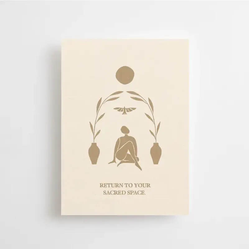 Return To Your Sacred Space - Mini Card / Anna Cosma