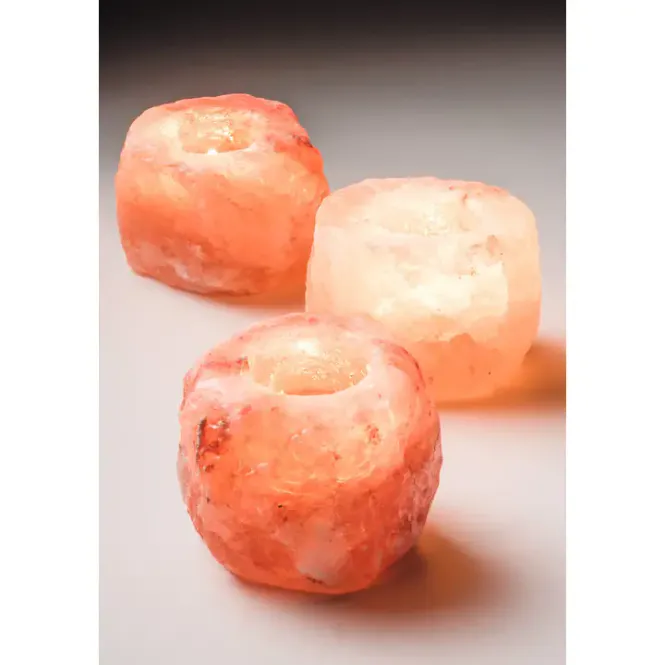 Hovedbilde Telysholder - saltkrystall / Namaste Fair Trade