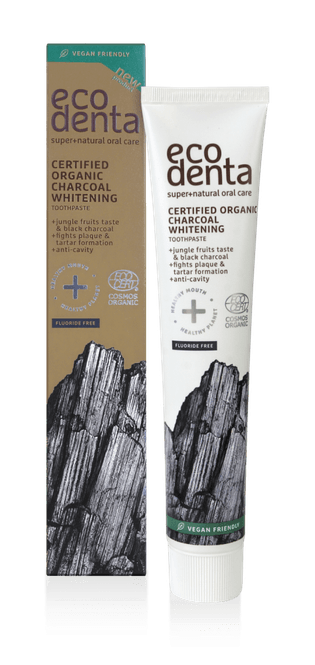 Hovedbilde Organic Whitening Toothpaste Charcoal, fluorfri / ecodenta