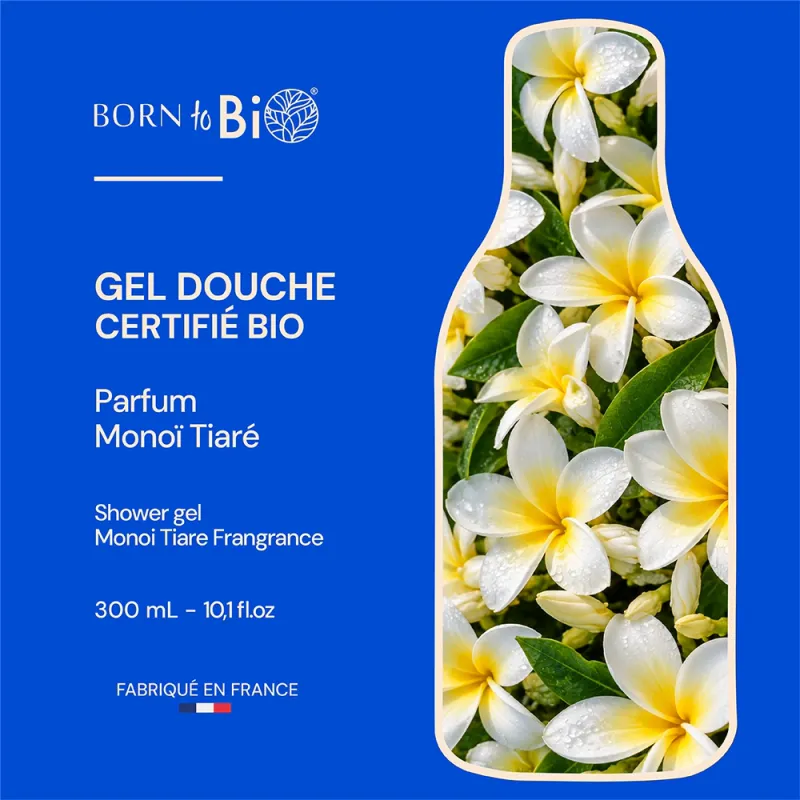 Shower Gel Monoï Tiaré 300ml / Born to Bio