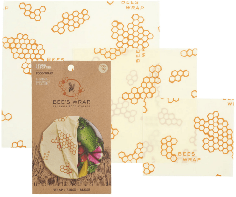 3pk bivoksark str. S,M,L - Honeycomb Print / Bee´s Wrap