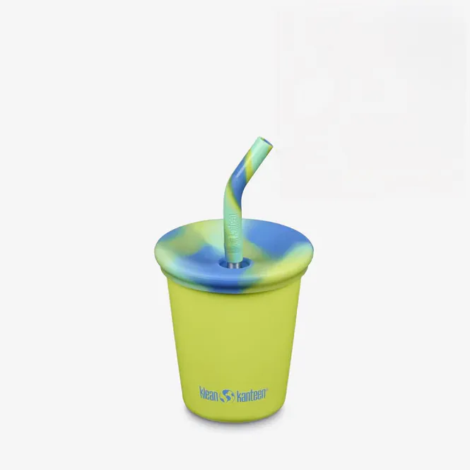 Hovedbilde Kid Cup Straw Lid 296 ml, Juicy Pear Marmor / Klean Kanteen