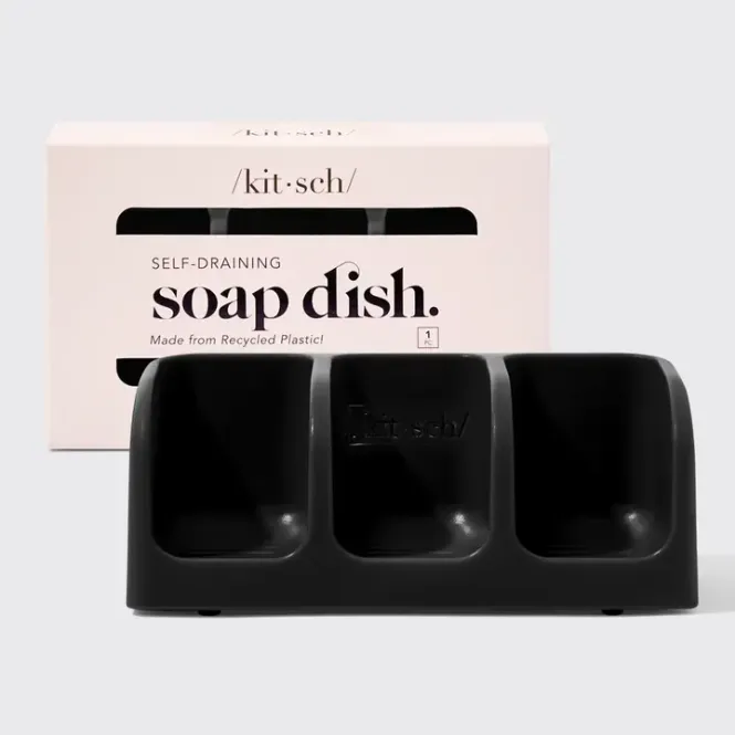Hovedbilde Self-Draining Soap Dish, Black / Kitsch